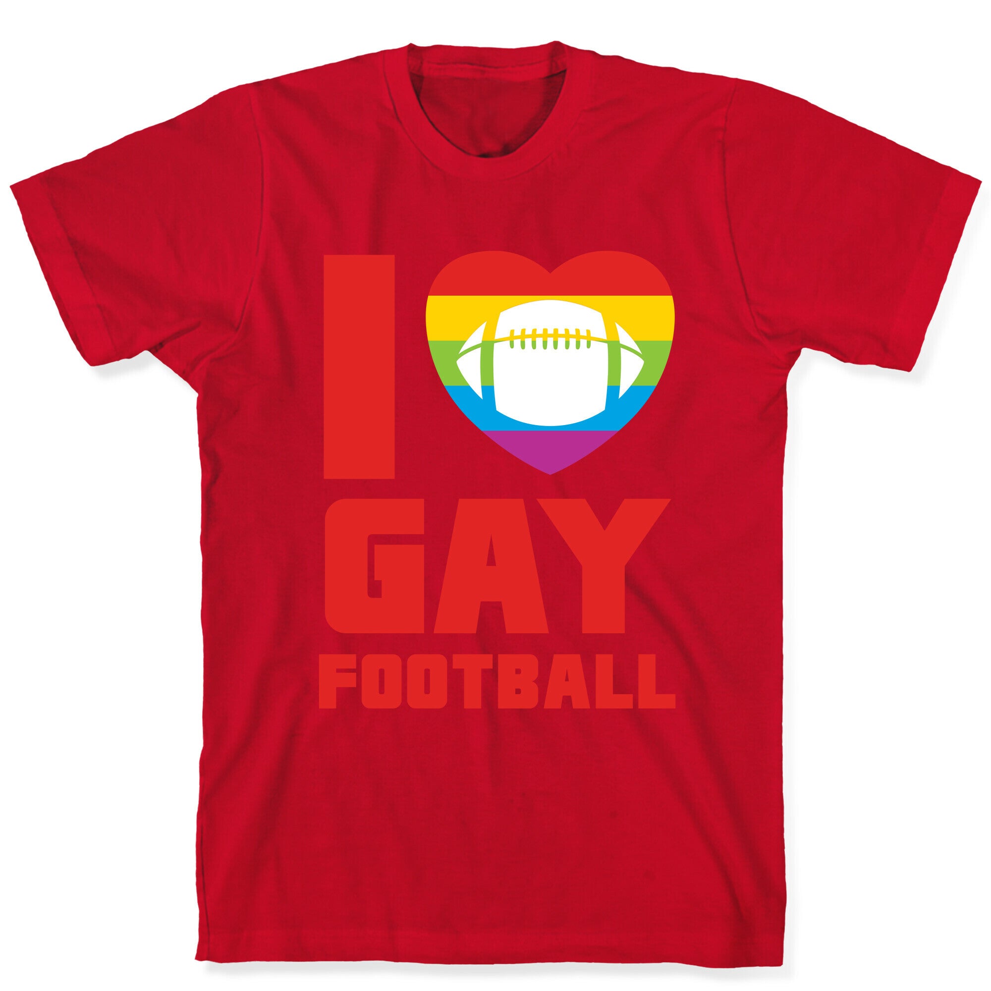 I Love Gay Football T-Shirt